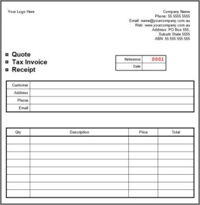 Vehicle Sale Invoice Template Word