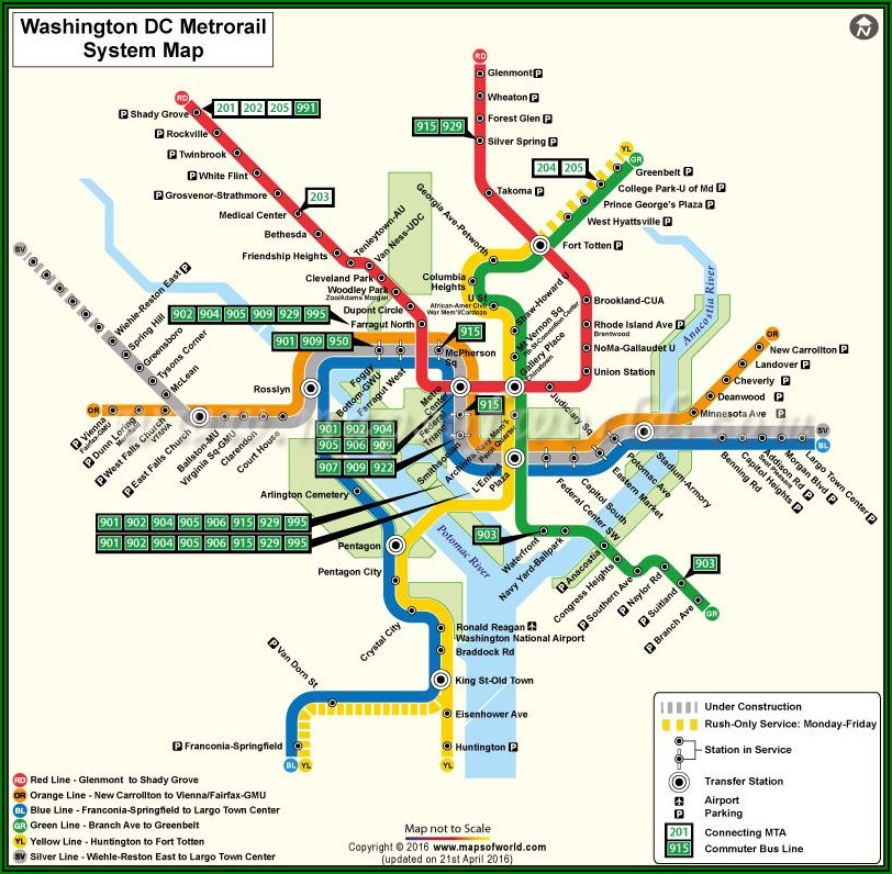 Washington Dc Metro Map