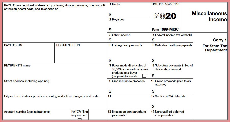 Where Does The Employer Send Form 1099 Misc