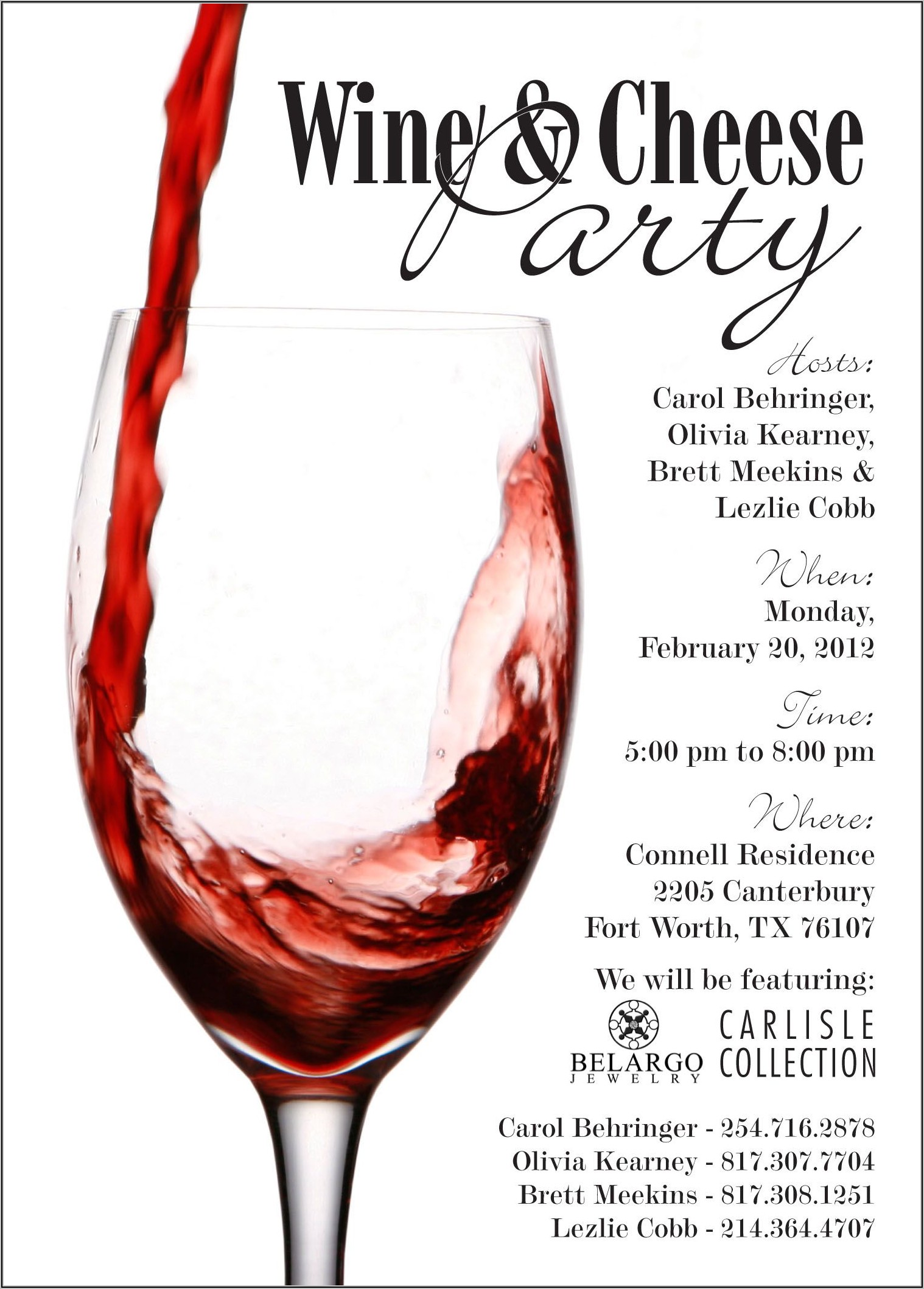 Wine Party Invitation Templates Free
