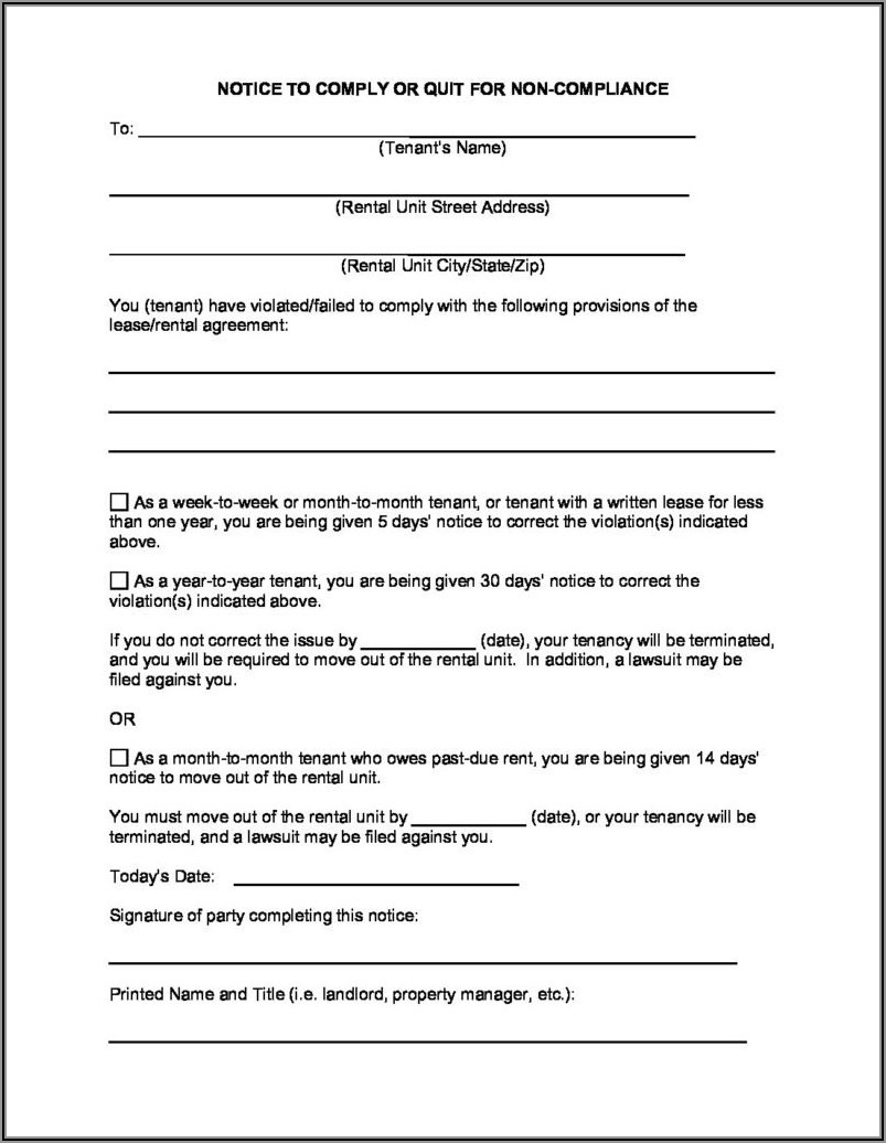 Wisconsin 14 Day Eviction Notice Form