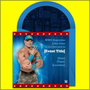 Wwe Birthday Invitations Template Free