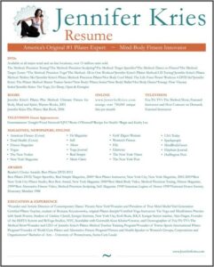 Yoga Teacher Cv Template