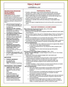 Youth Leader Resume Template