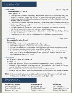 Youth Pastor Resume Examples