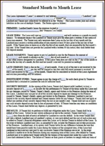 12 Month Rental Agreement Template