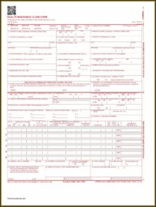1500 Health Insurance Claim Form Example