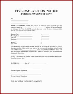 3 Day Pay Or Quit Notice Form California
