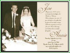 50th Anniversary Templates Free