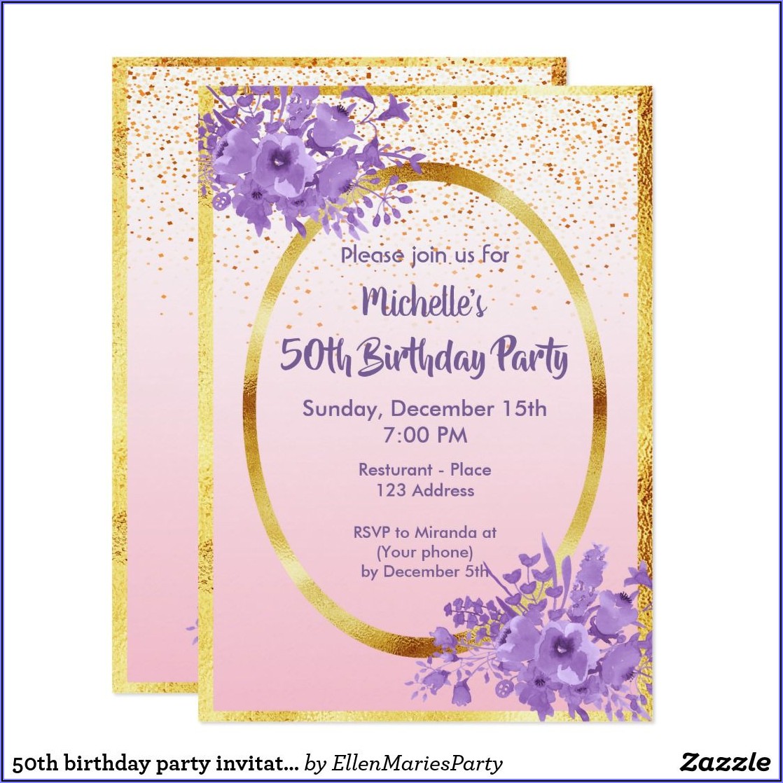 50th Birthday Party Invitations For Him Invitations Resume Examples 