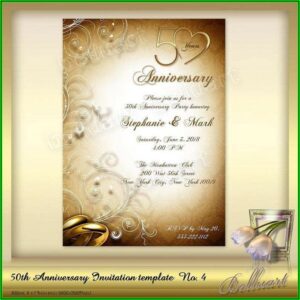 50th Wedding Anniversary Templates Free Download