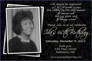 60th Birthday Invitation Wording For A Man