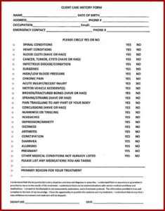 Acupuncture Consent Form Physiotherapy