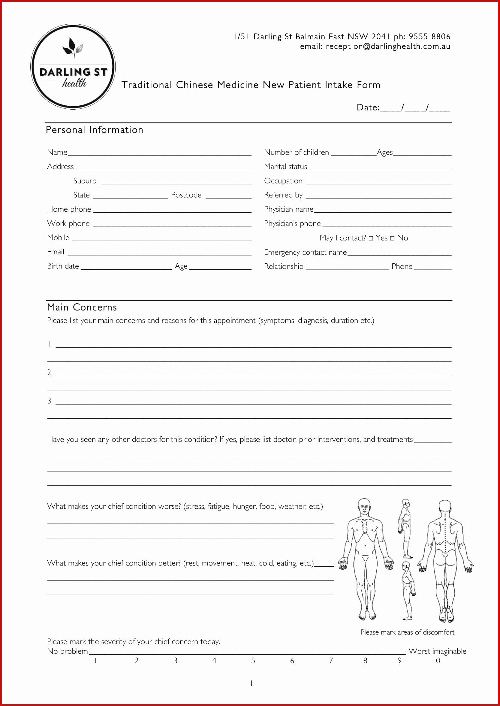 Acupuncture Consent Form Template