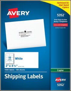 Address Labels Template 5160