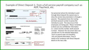 Adp Direct Deposit Form Example