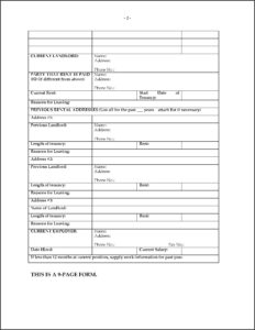 Alberta Rental Application Forms