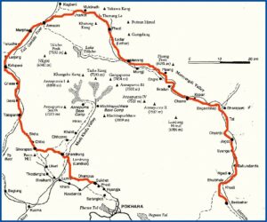 Annapurna Trekking Map