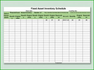 Asset Inventory Template Excel