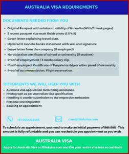 Australia Visit Visa Application Form For Pakistan