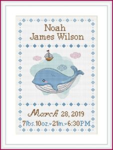 Baby Birth Announcement Cross Stitch