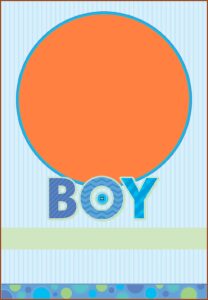 Baby Boy Announcement Template Free
