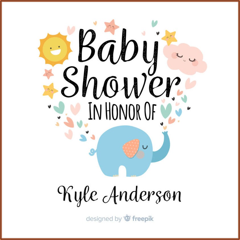 Baby Boy Shower Invite Template Free