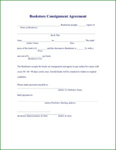Basic Consignment Agreement Form
