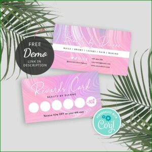 Beauty Loyalty Card Template