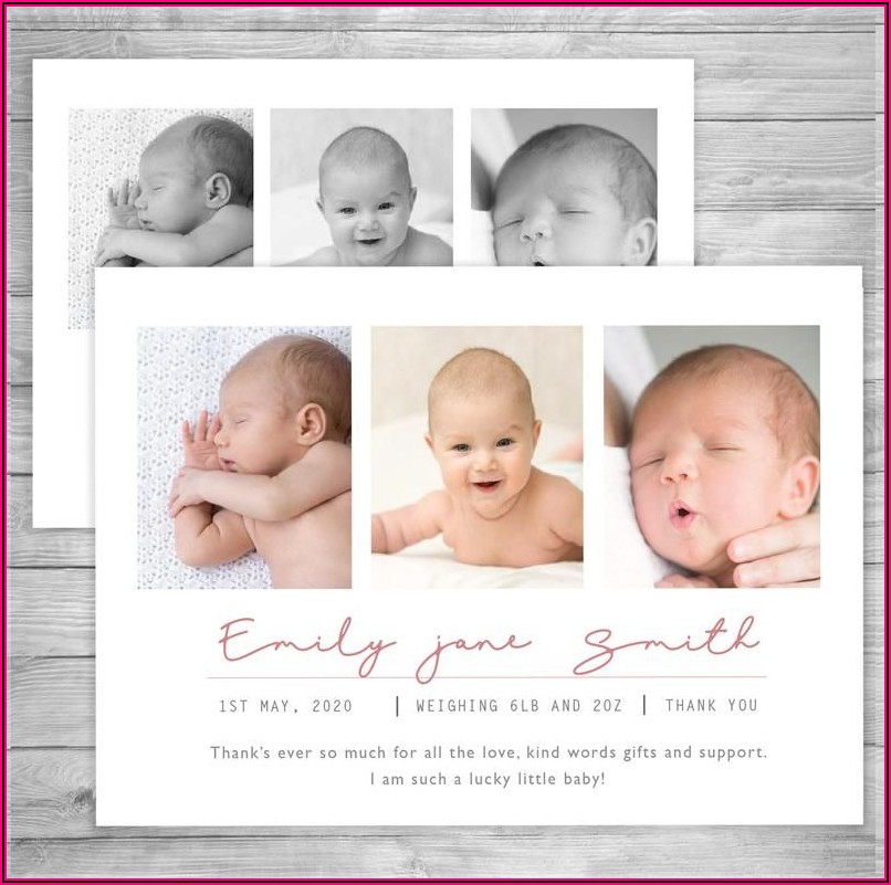 Birth Announcement Cards Etsy