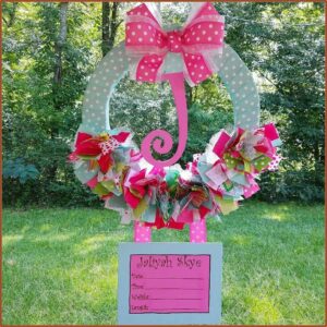 Birth Announcement Door Wreaths