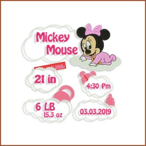 Birth Announcement Embroidery Designs