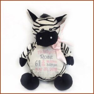 Birth Announcement Stuffed Animal Blanket