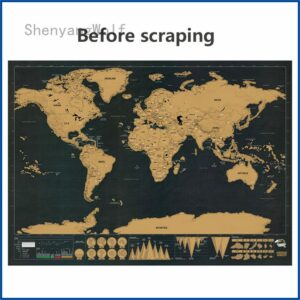 Black Gold Scratch Map