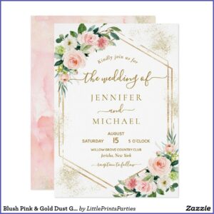 Blush Pink Wedding Invitations