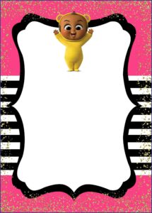 Boss Baby Girl Birthday Invitations