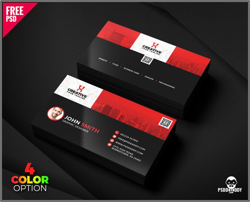 Business Card Design Template Psd Free Download
