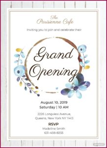 Business Opening Invitation Wording