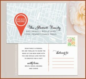 Cheap Moving Announcement Cards