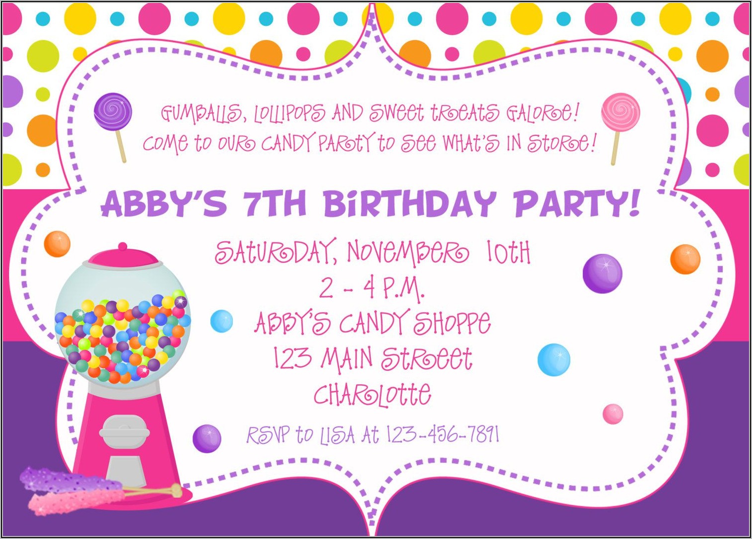 Children's Birthday Party Invitation Templates Free