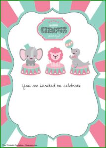 Circus Ticket Invitation Template Free