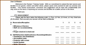 Client Satisfaction Survey Form