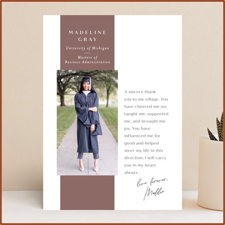 College Graduation Announcement Wording With Honors
