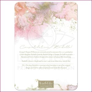 College Graduation Announcement Wording With Minor