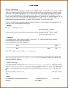 Commercial Lease Agreement Pdf California