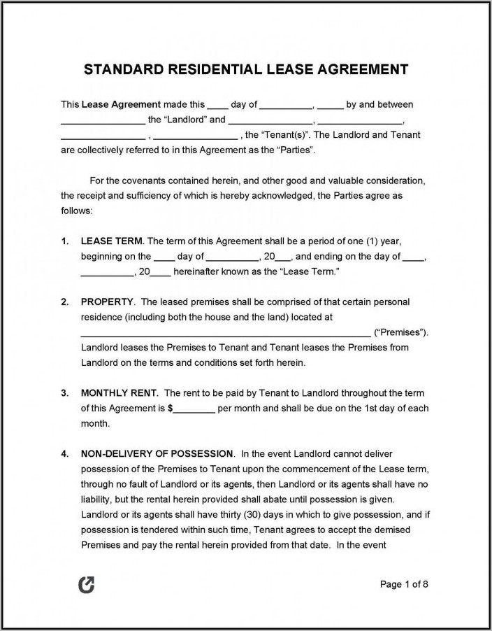  Commercial Lease Agreement Template Word South Africa Template 1 