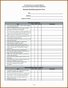 Commercial Property Inspection Report Template Word