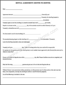 Commercial Tenancy Lease Agreement Template