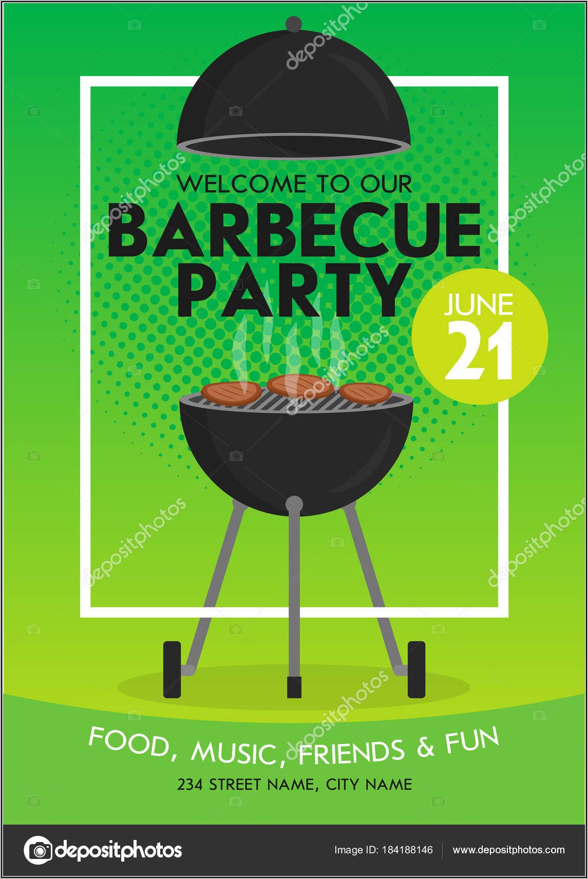 Cookout Invitation Template