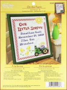 Counted Cross Stitch Birth Announcement Kits